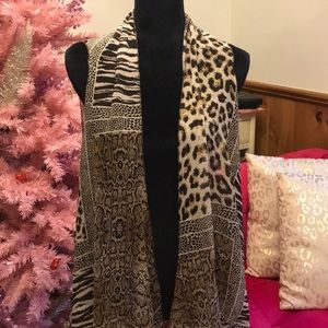 Animal print cover up